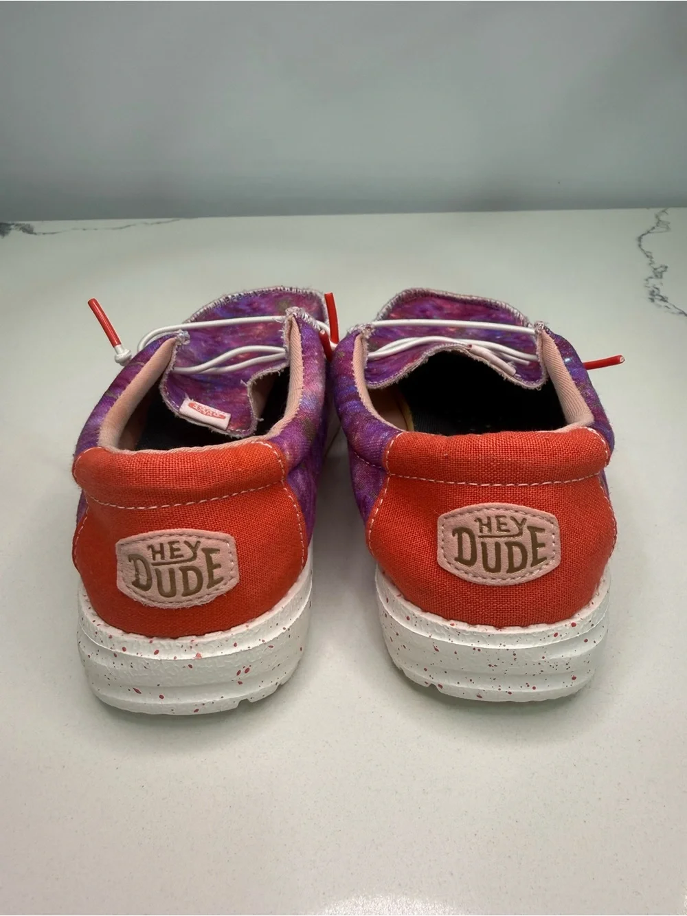 Hey Dude Wally Youth Shoes Pink Galaxy Size Youth 2  Slip-On Causal